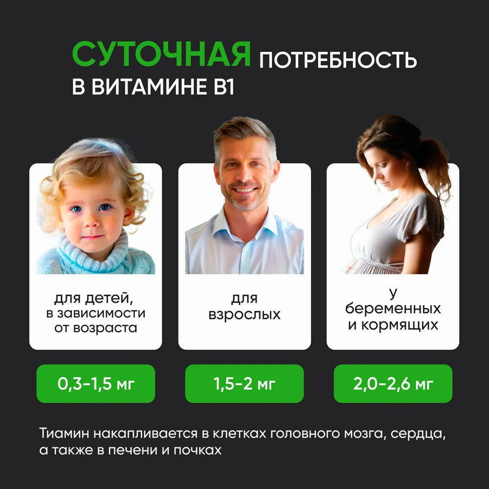 Витамин В1 100 мг / 100шт / Naturalist supplements